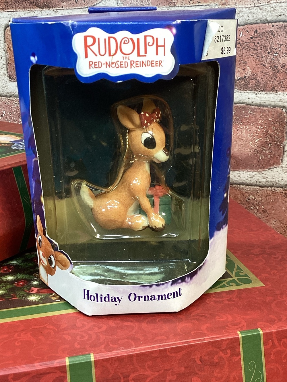 Rudolph the Red Nosed Reindeer Clarice Reindeer Island of Misfit toys Ornament